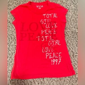 Red kids too size M 10-12 from total girl